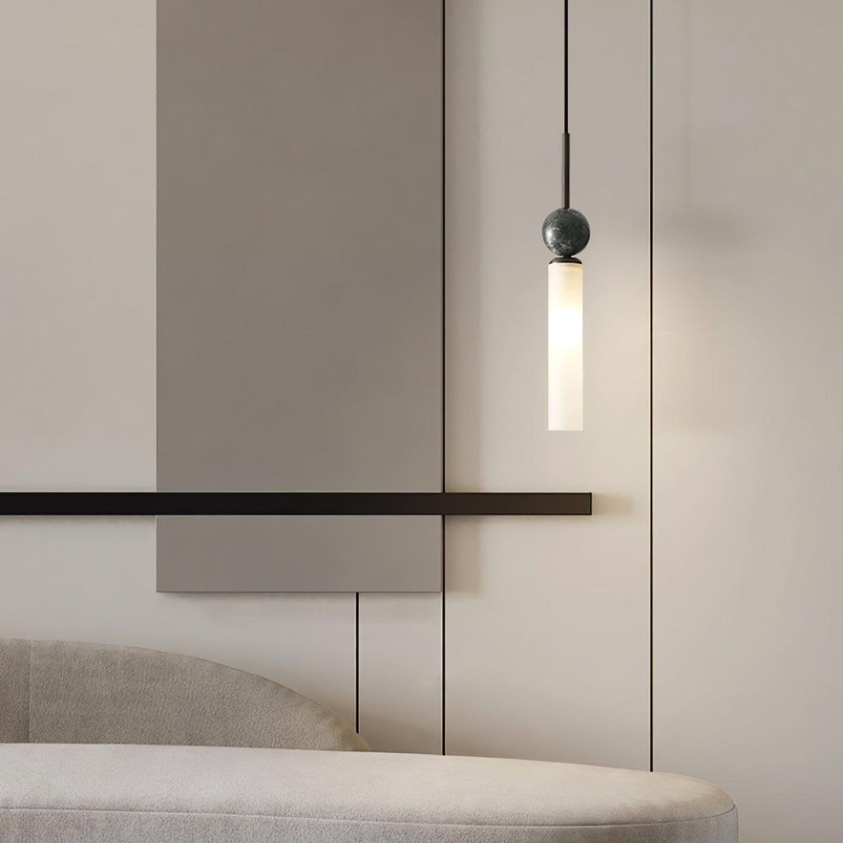 Petueria Minimalistische Pendelleuchte aus Marmor