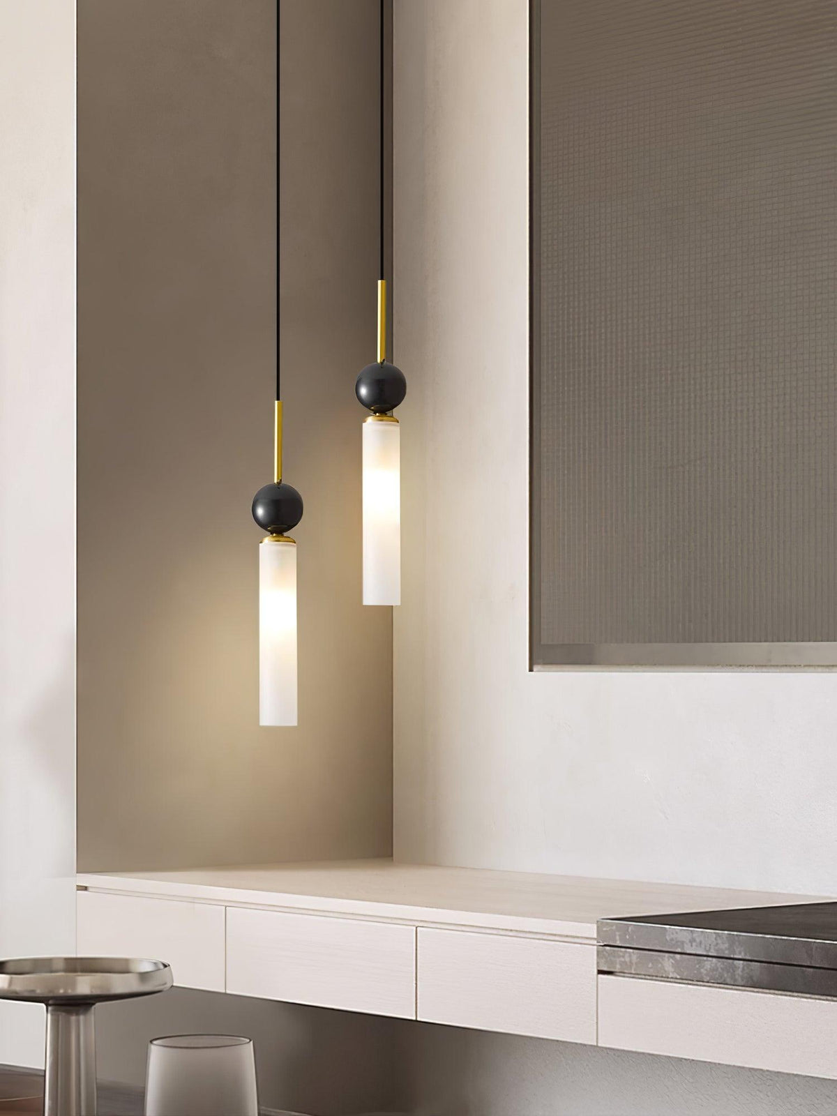 Petueria Minimalistische Pendelleuchte aus Marmor