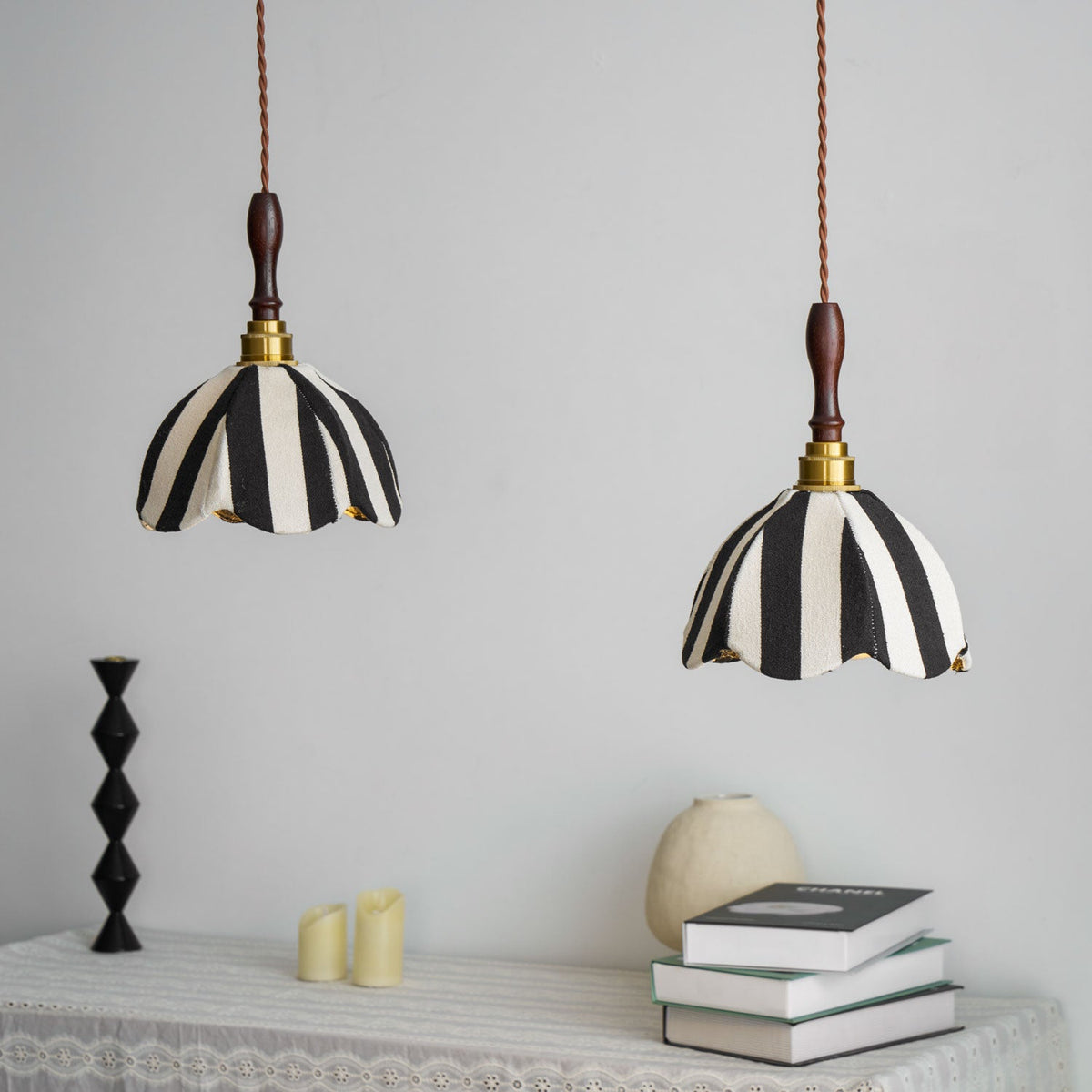 Isolder Stoff-Pendelleuchte