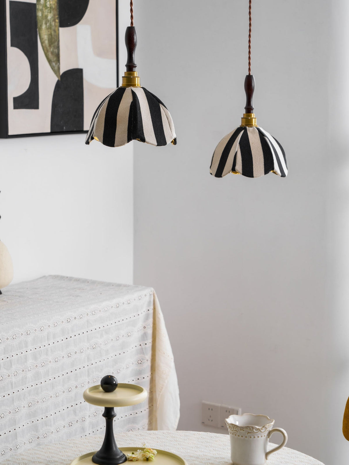 Isolder Stoff-Pendelleuchte