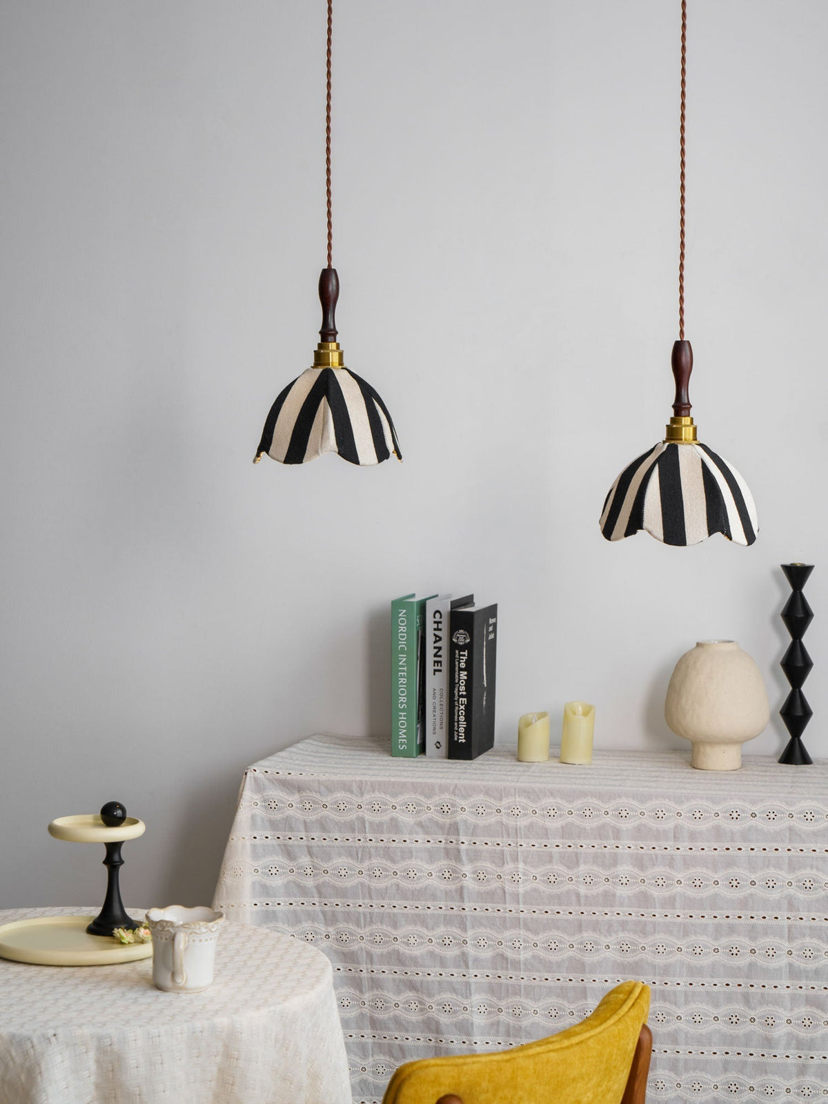 Isolder Stoff-Pendelleuchte