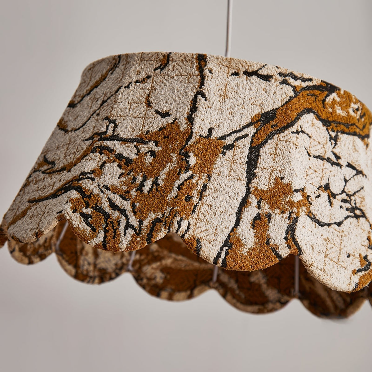 Vavenia Pendelleuchte Creativity Scallop aus Stoff