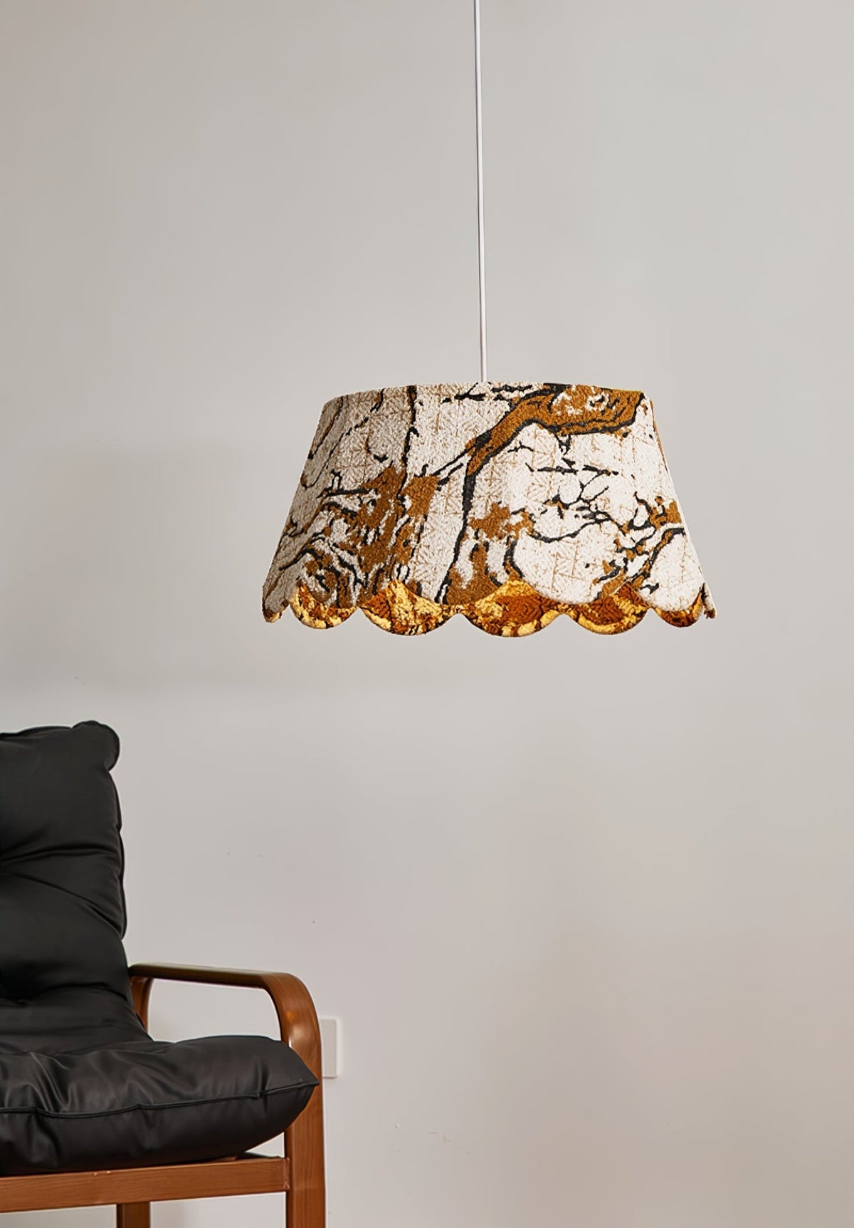 Vavenia Pendelleuchte Creativity Scallop aus Stoff