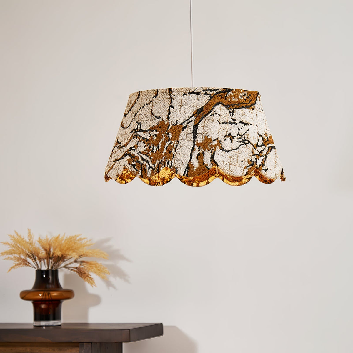 Vavenia Pendelleuchte Creativity Scallop aus Stoff