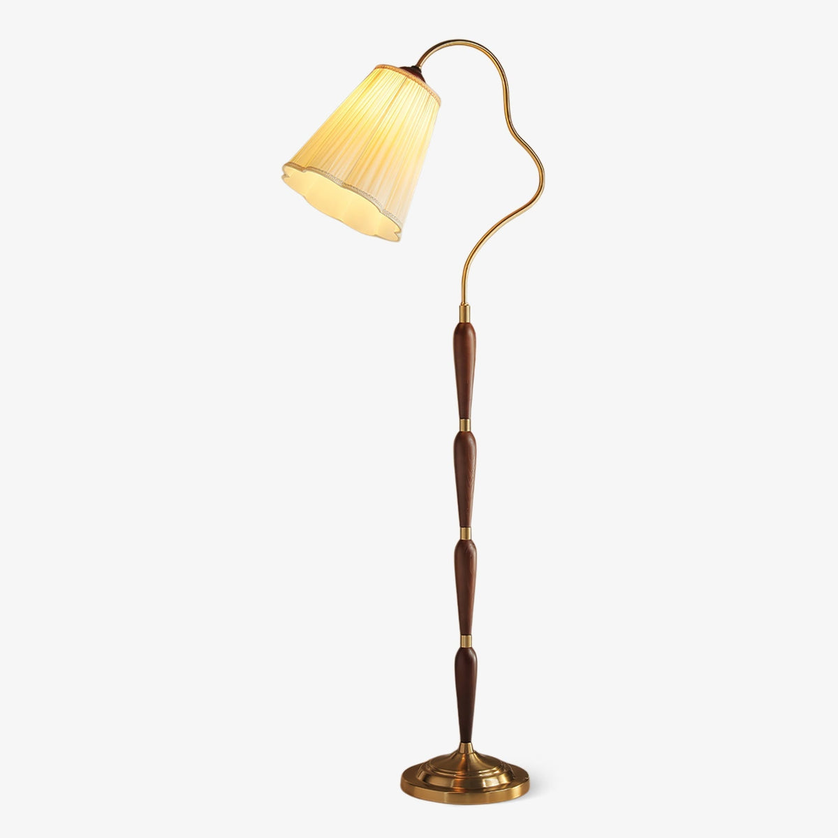 Foster Vintage Holz-Stehleuchte
