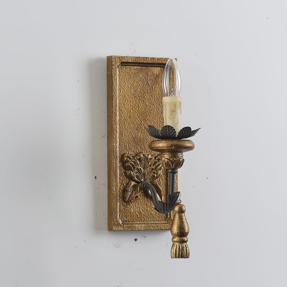 Aldearia Vintage Elegance Holz-Wandleuchte