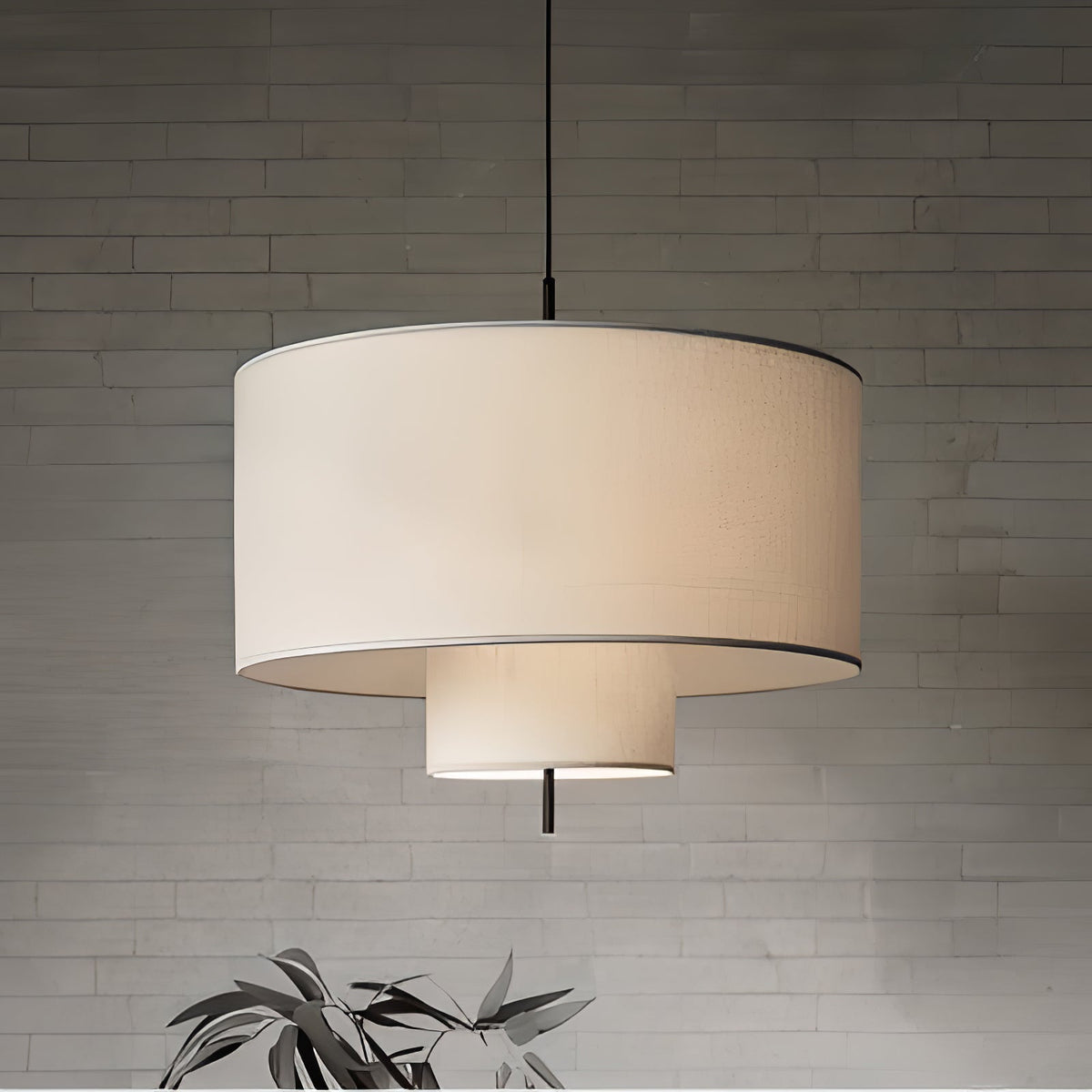 Ulphaa zeitgenössische minimalistische Stoff-Pendelleuchte