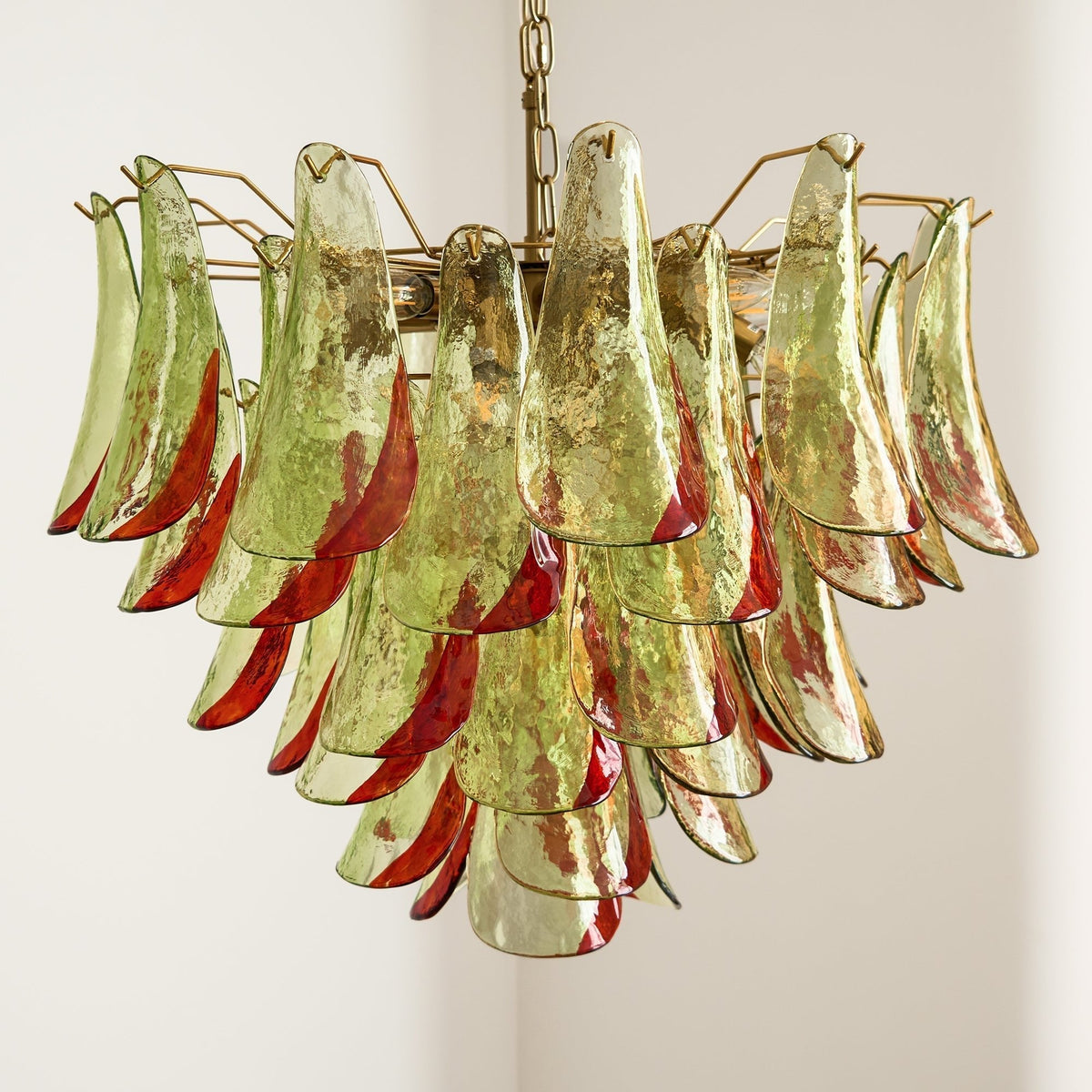 Celoraria Kronleuchter Murano-Glas-Blütenblätter Elegant