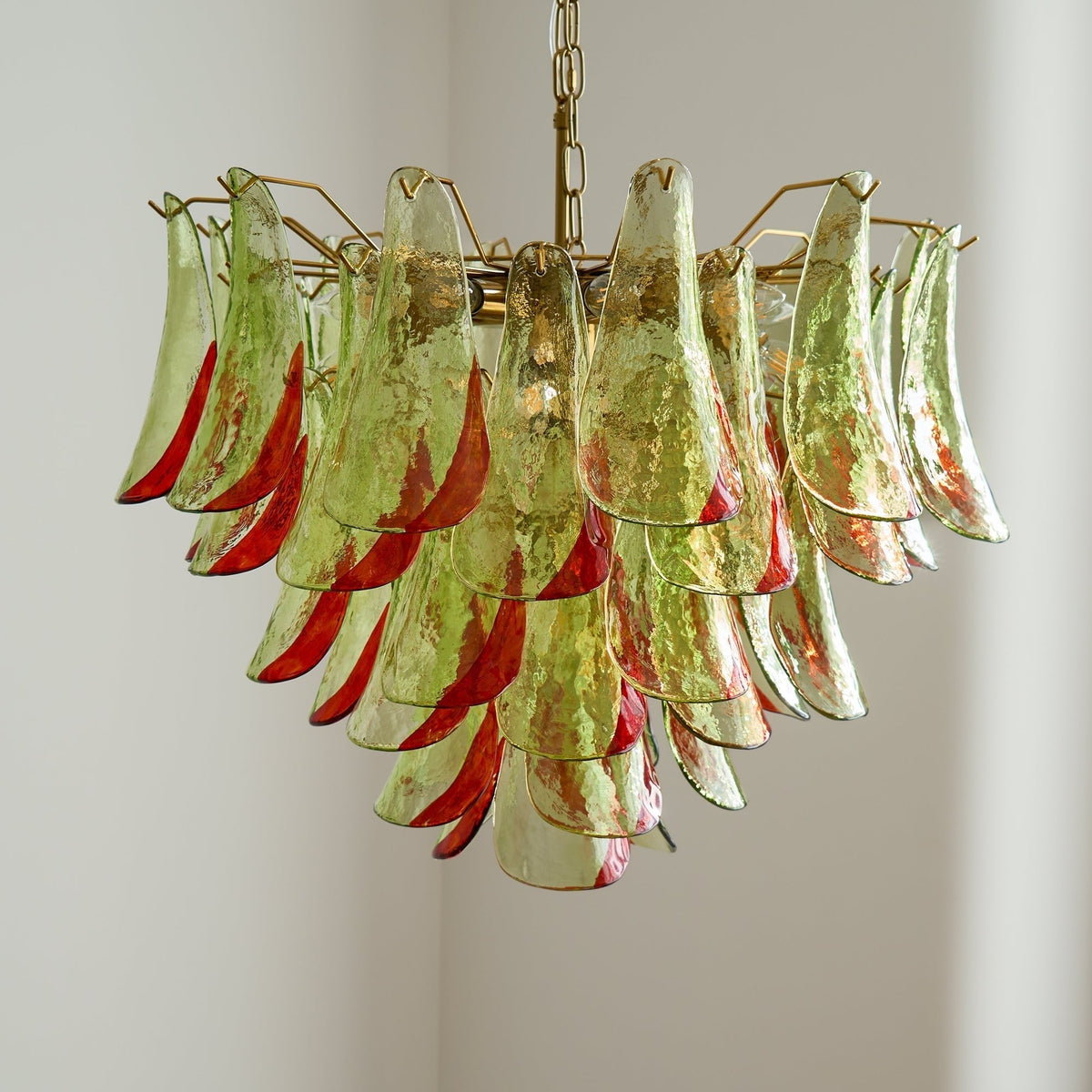 Celoraria Kronleuchter Murano-Glas-Blütenblätter Elegant