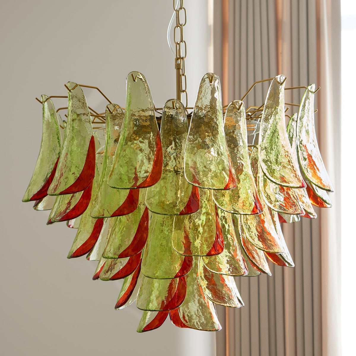 Celoraria Kronleuchter Murano-Glas-Blütenblätter Elegant