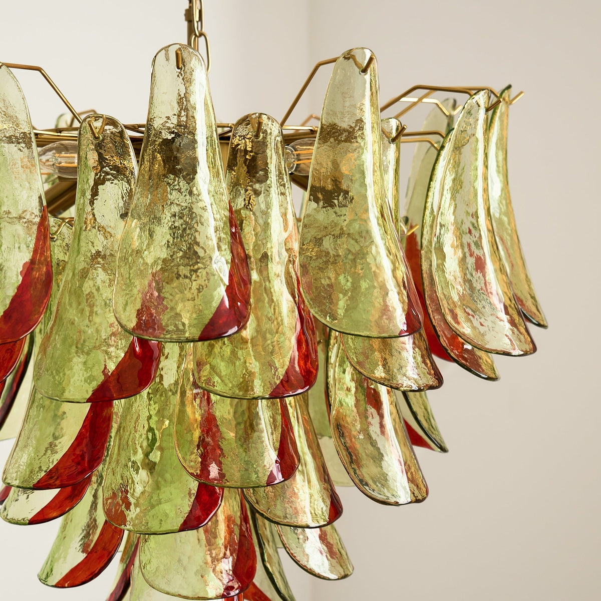 Celoraria Kronleuchter Murano-Glas-Blütenblätter Elegant
