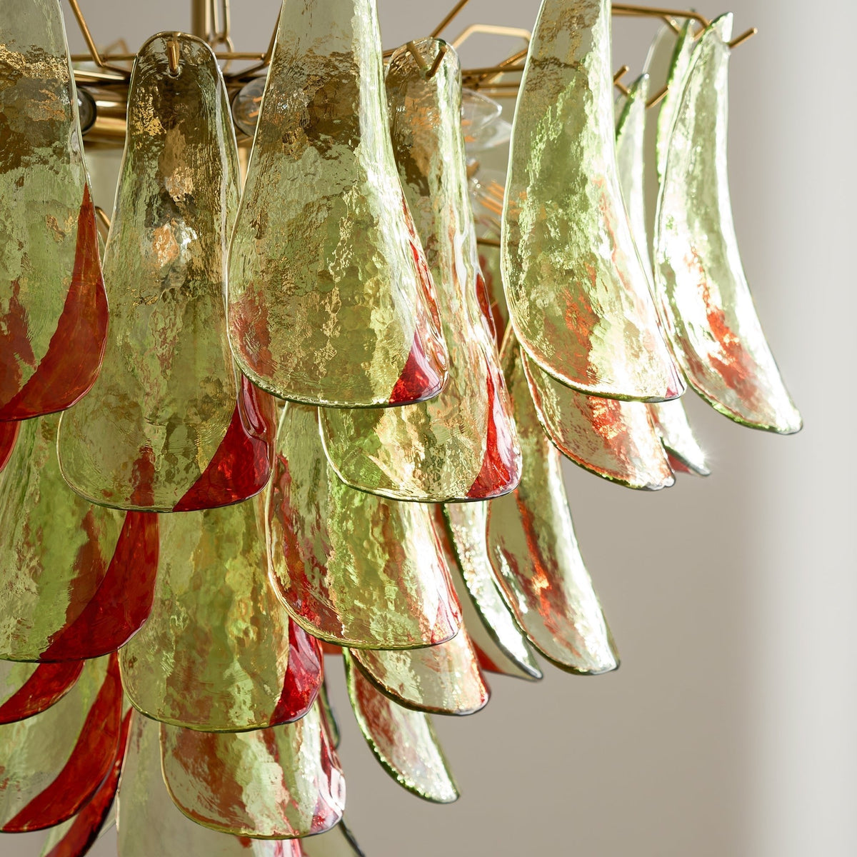 Celoraria Kronleuchter Murano-Glas-Blütenblätter Elegant