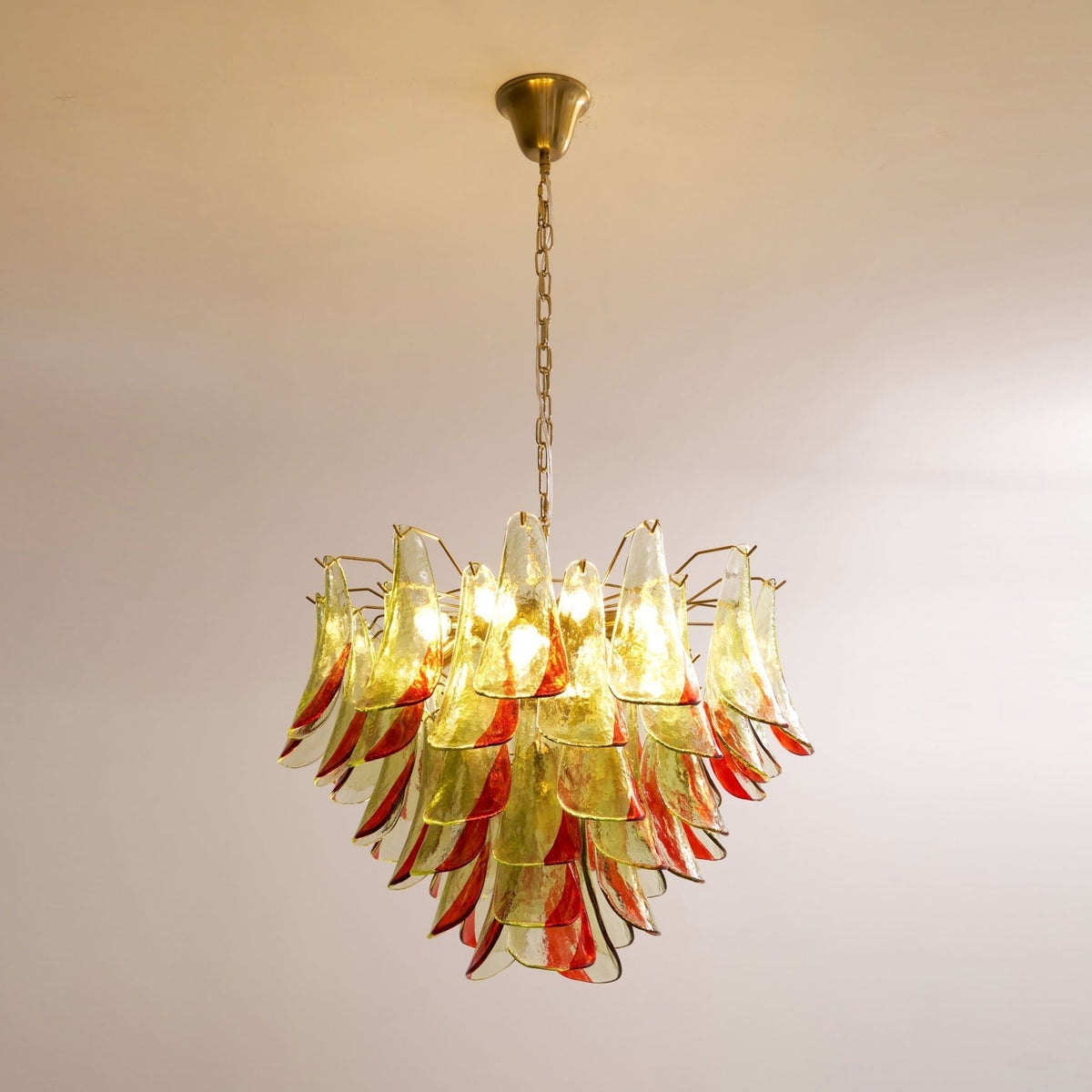 Celoraria Kronleuchter Murano-Glas-Blütenblätter Elegant