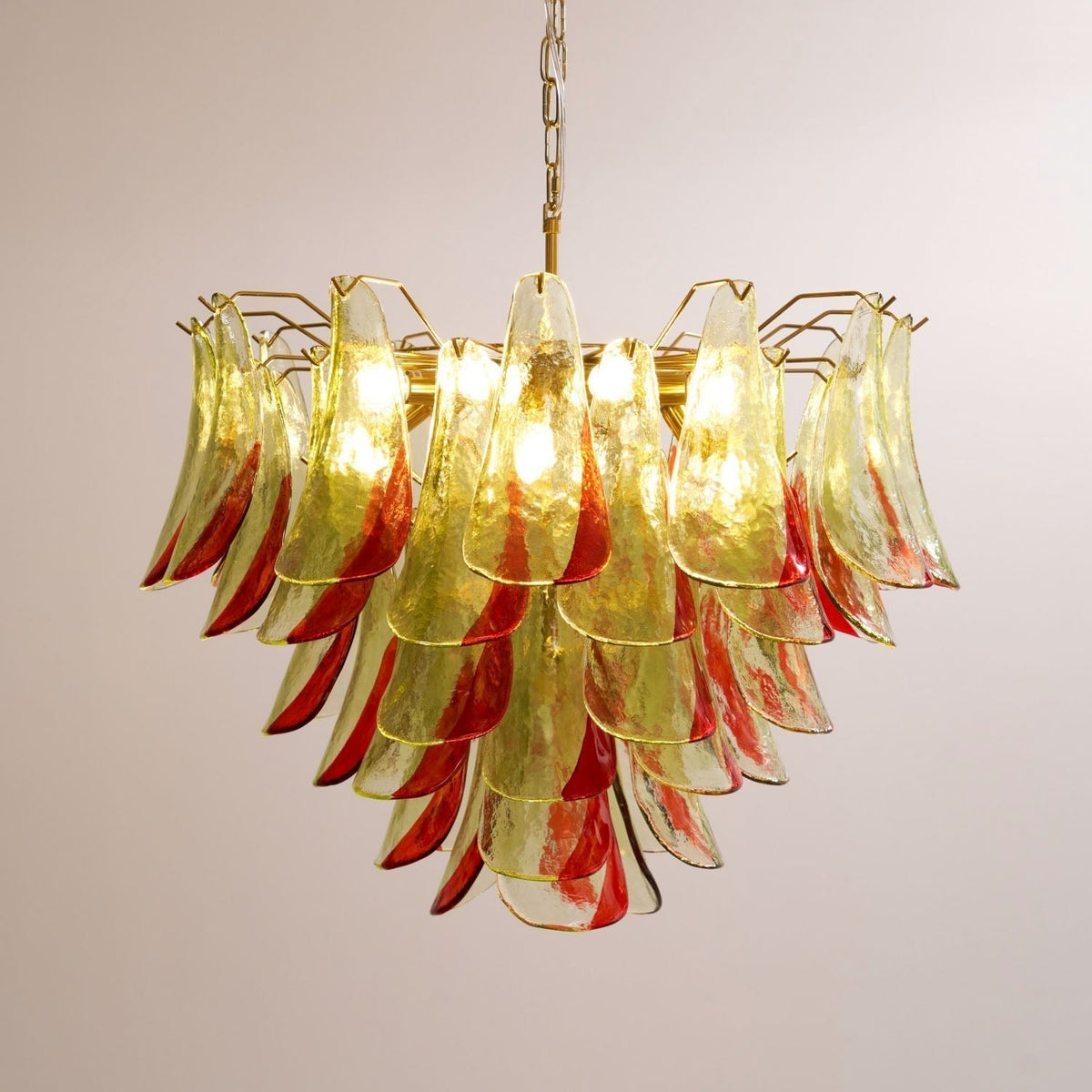 Celoraria Kronleuchter Murano-Glas-Blütenblätter Elegant