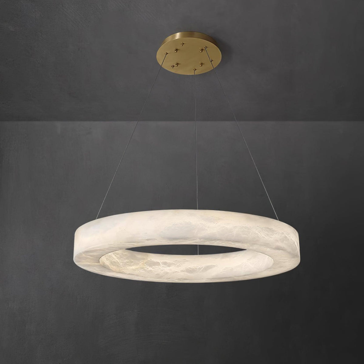 Vaelen Alabaster Multi-Ring Pendelleuchte