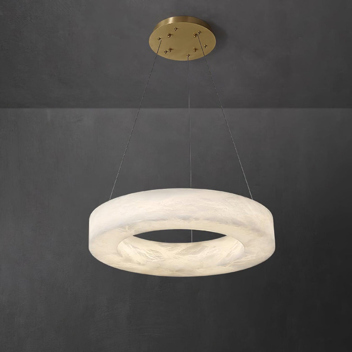 Vaelen Alabaster Multi-Ring Pendelleuchte