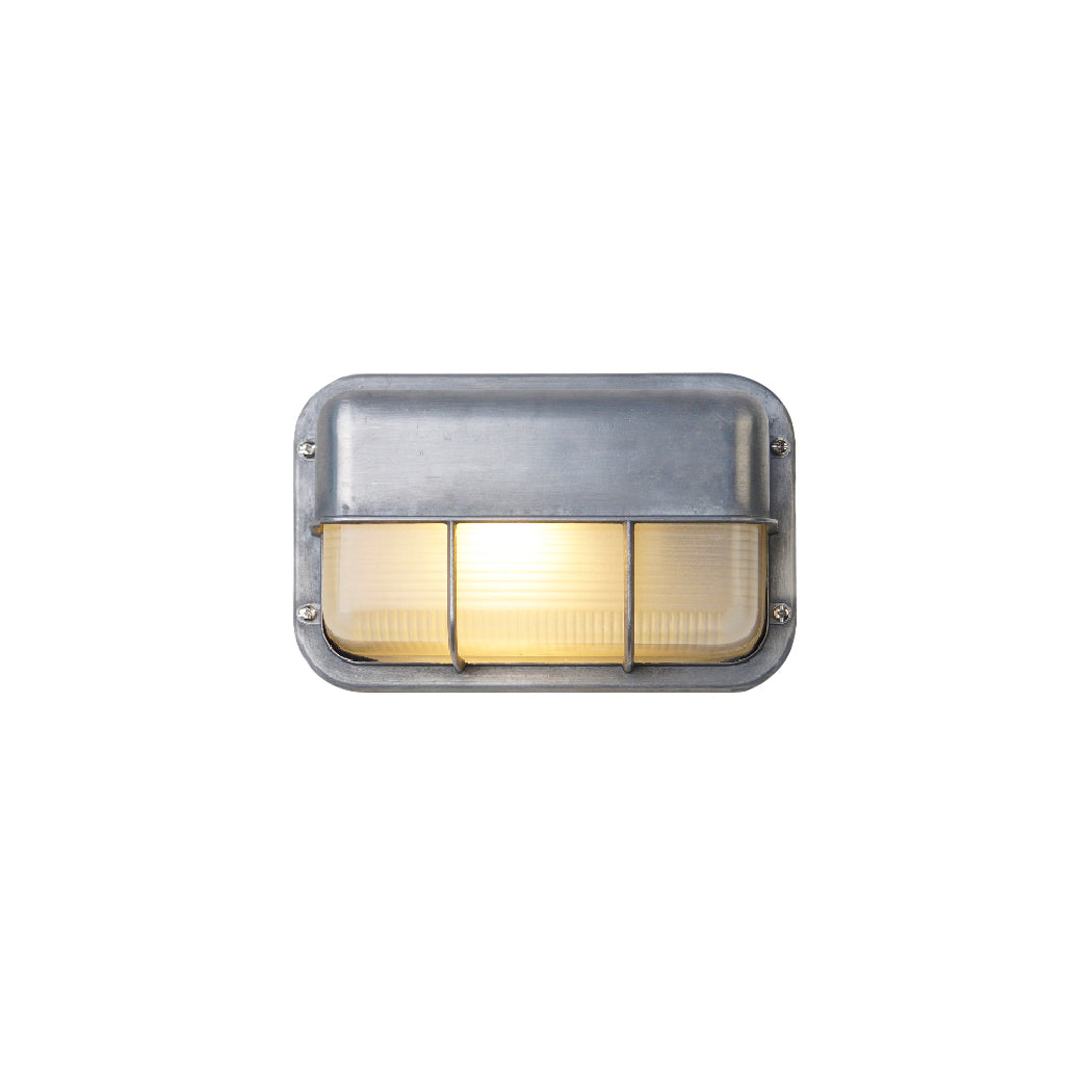 Olcarila Vintage Outdoor Glasmuschel Wandleuchte