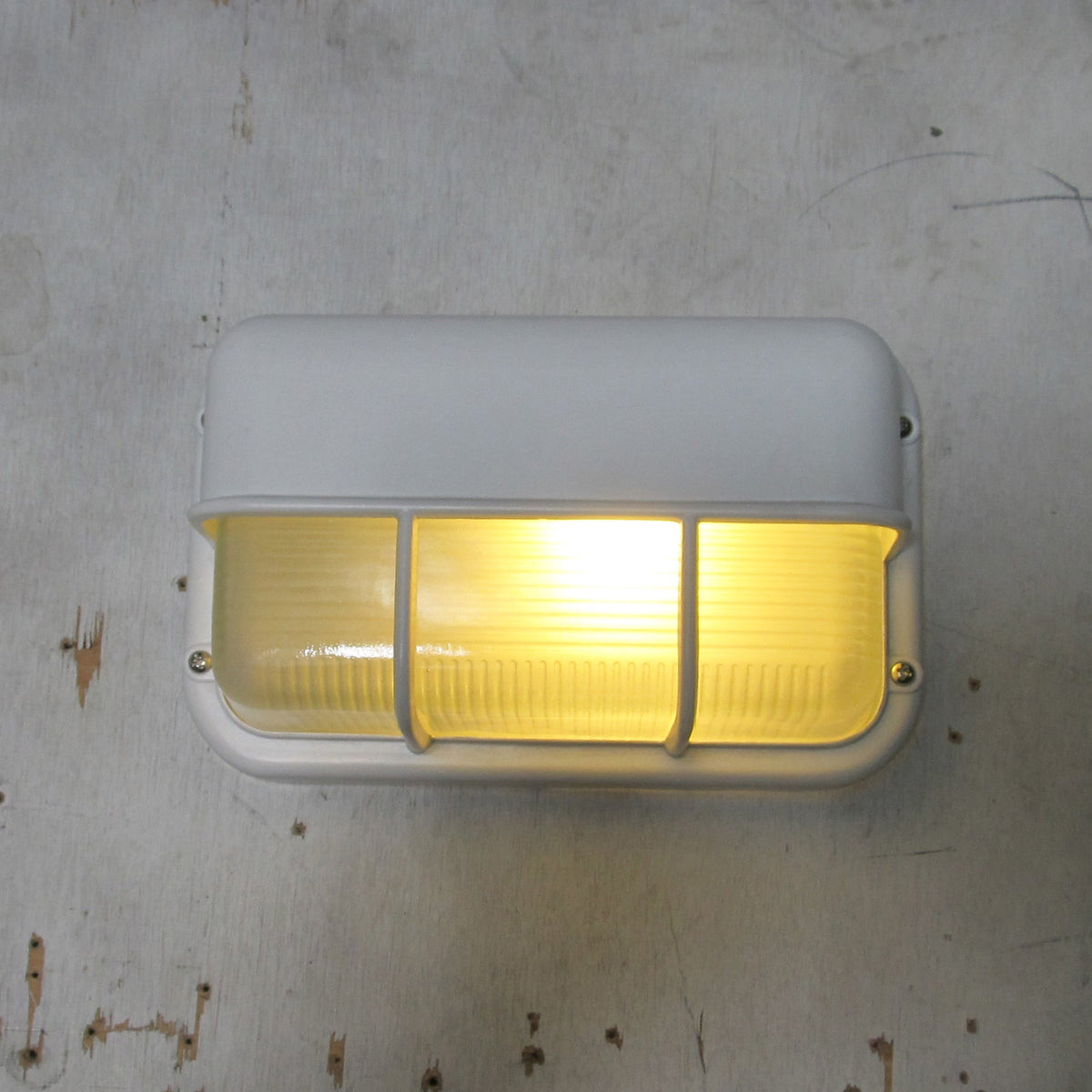 Olcarila Vintage Outdoor Glasmuschel Wandleuchte