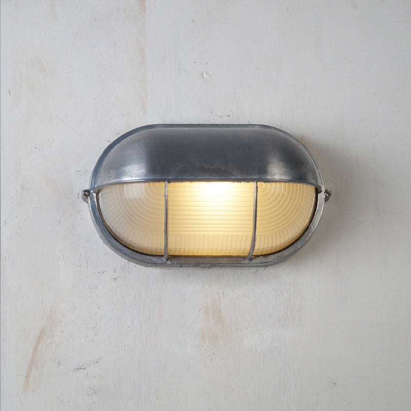 Olcarila Vintage Outdoor Glasmuschel Wandleuchte