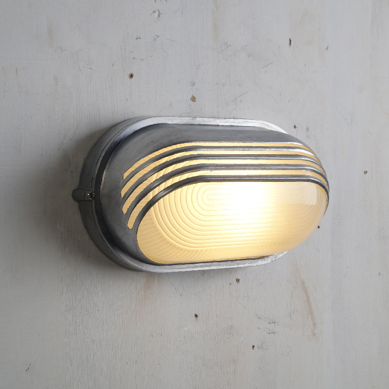 Olcarila Vintage Outdoor Glasmuschel Wandleuchte