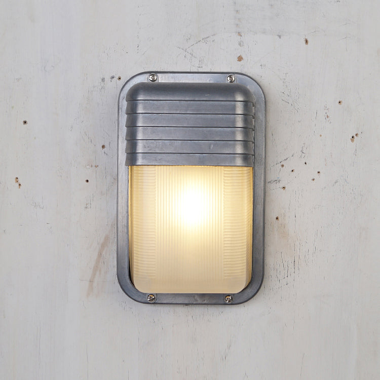 Olcarila Vintage Outdoor Glasmuschel Wandleuchte