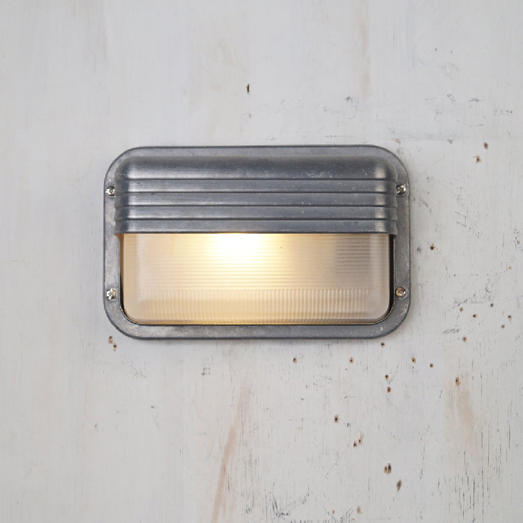 Olcarila Vintage Outdoor Glasmuschel Wandleuchte