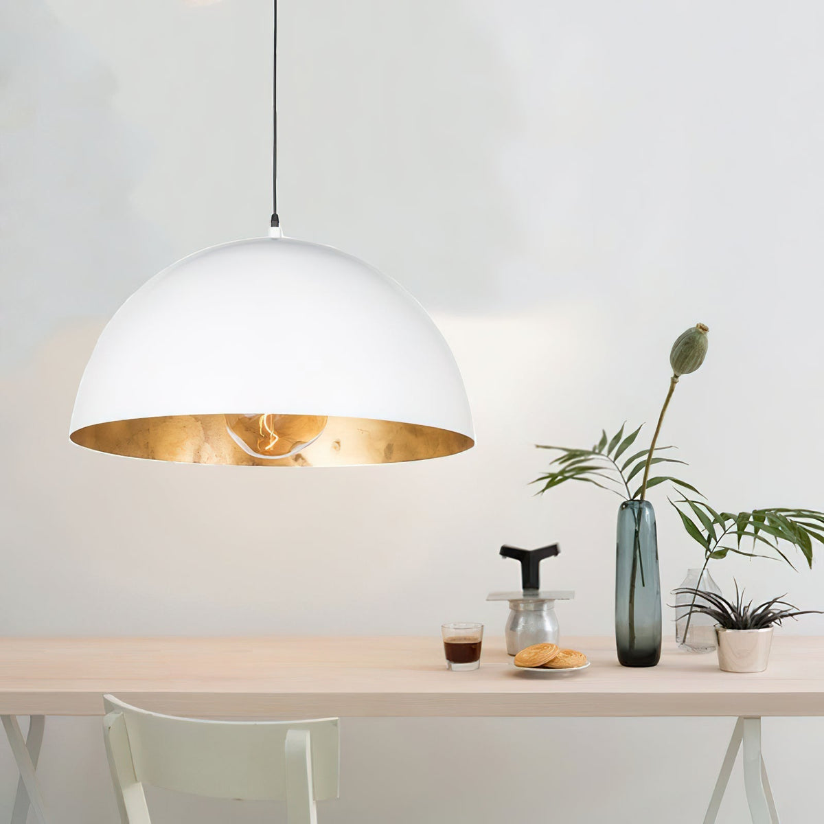 Renorira Pendelleuchte Dome Bowl für Esszimmer