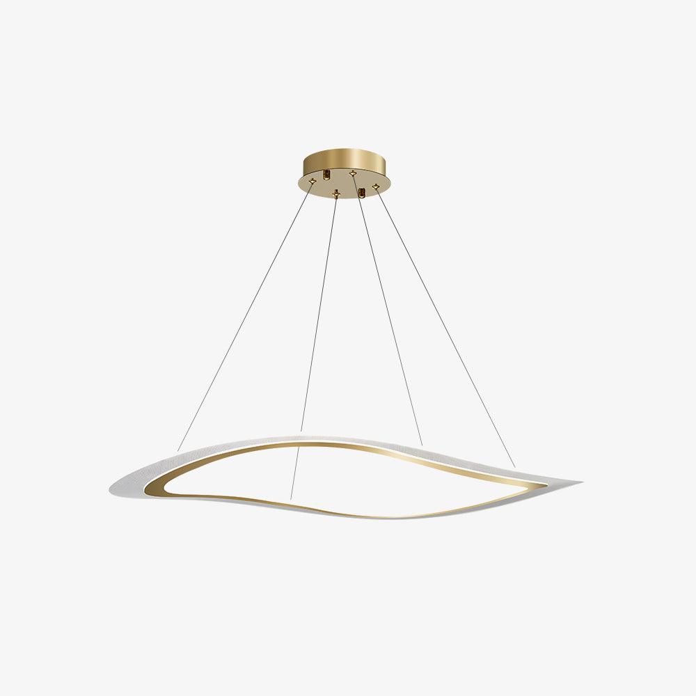Soleleon Kronleuchter aus Acryl in Gold modern