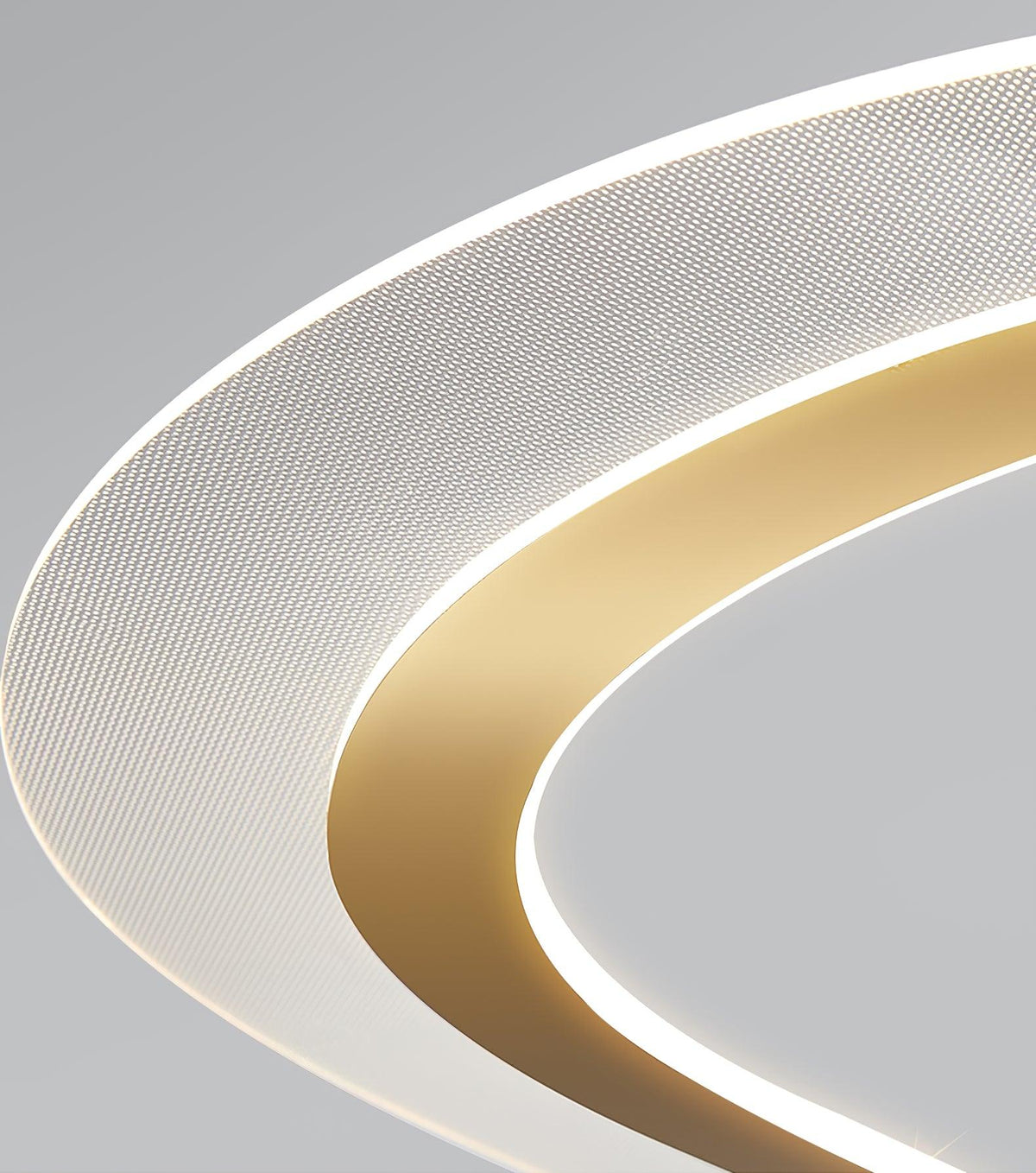 Soleleon Kronleuchter aus Acryl in Gold modern