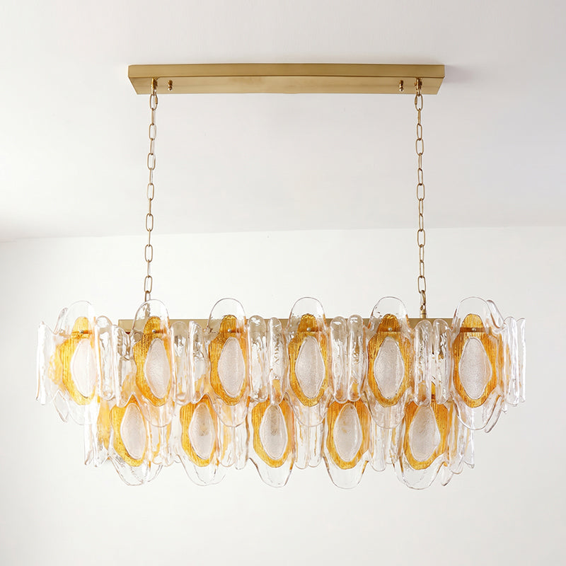 Liorueon Kronleuchter aus Glas mit langer Form