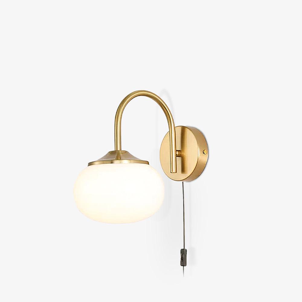 Kevely Premium zeitgenössische Kunst-Wandleuchte aus Glas mit Stecker