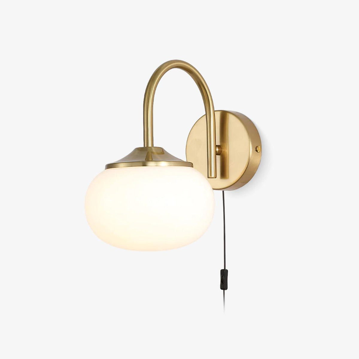 Kevely Premium zeitgenössische Kunst-Wandleuchte aus Glas mit Stecker