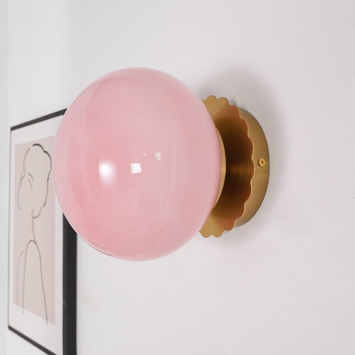 Stefan zeitgenössische minimalistische Wandleuchte aus Glas