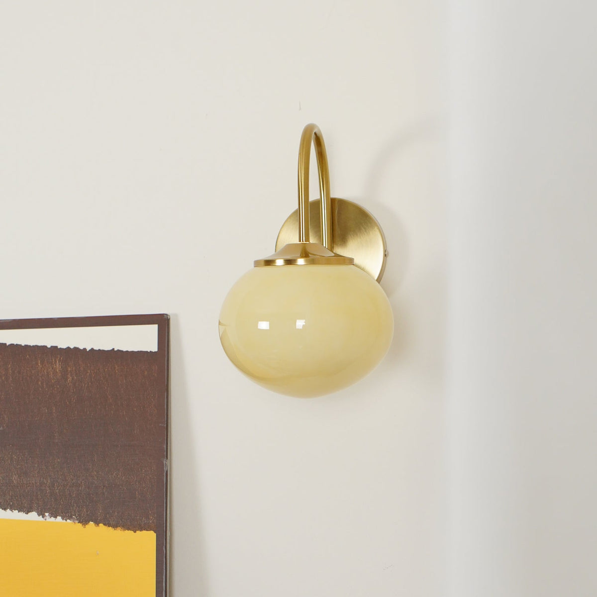 Ove Premium skandinavische Kunstglas-Wandleuchte