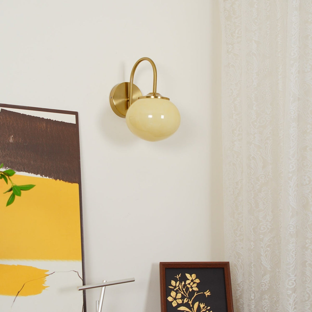 Ove Premium skandinavische Kunstglas-Wandleuchte