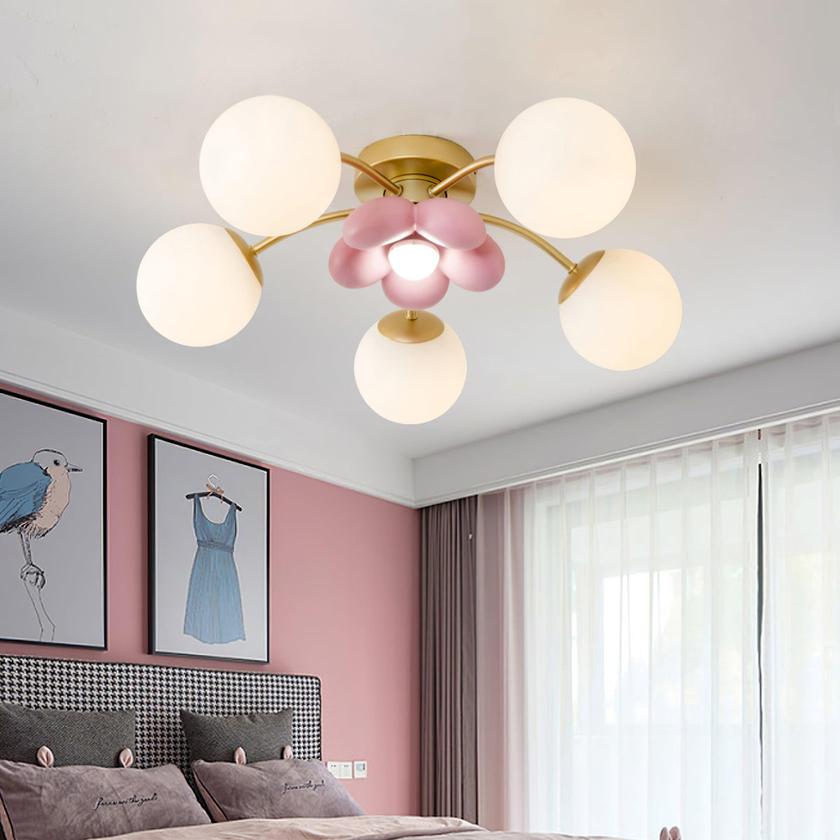 Nirox Pink Petal Deckenleuchte