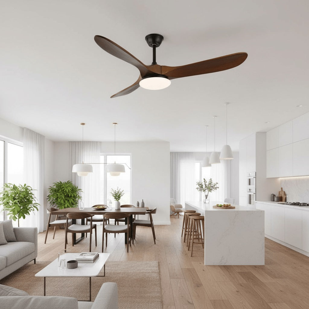 Liorueria Deckenventilator mit Beleuchtung