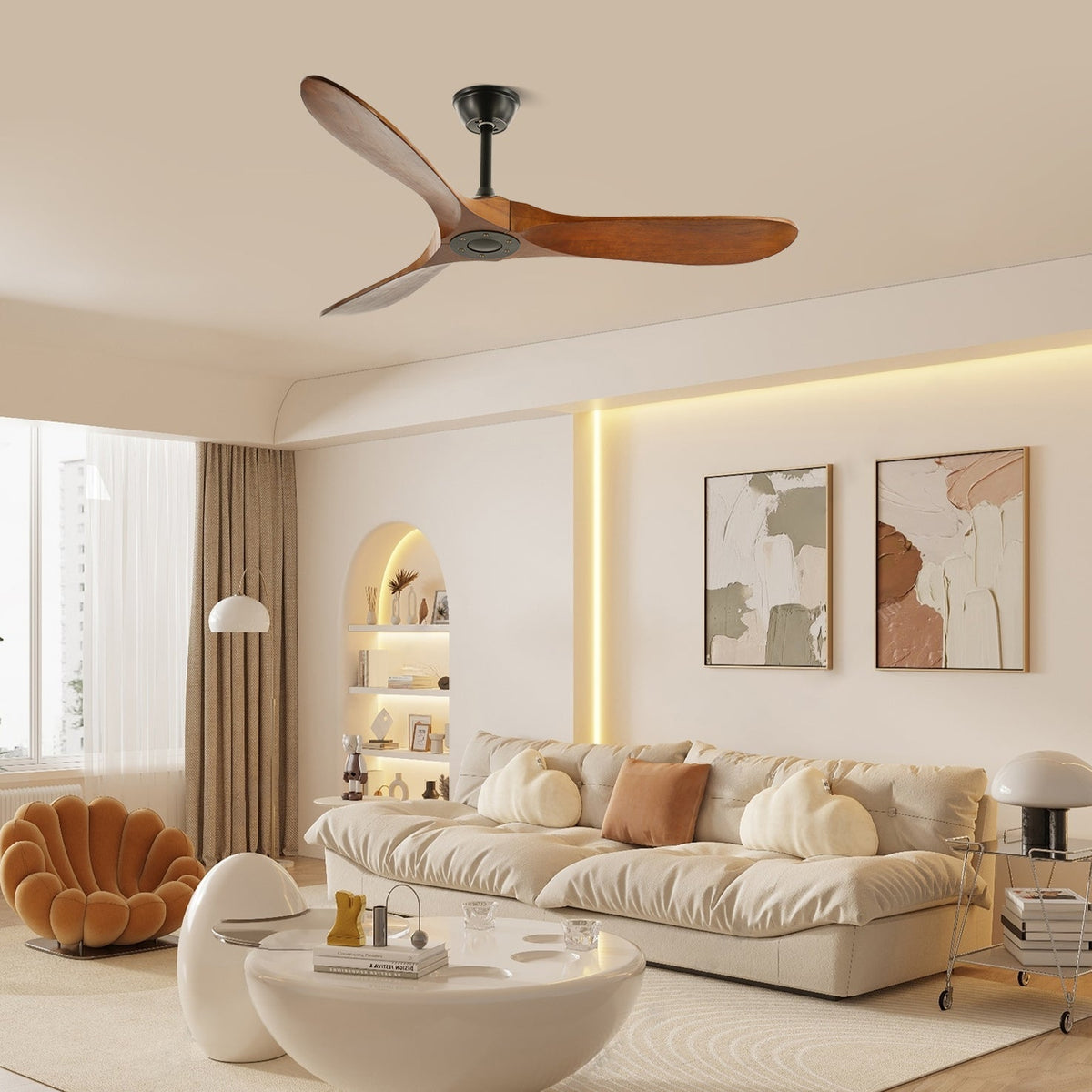 Aviona Deckenventilator aus Holz