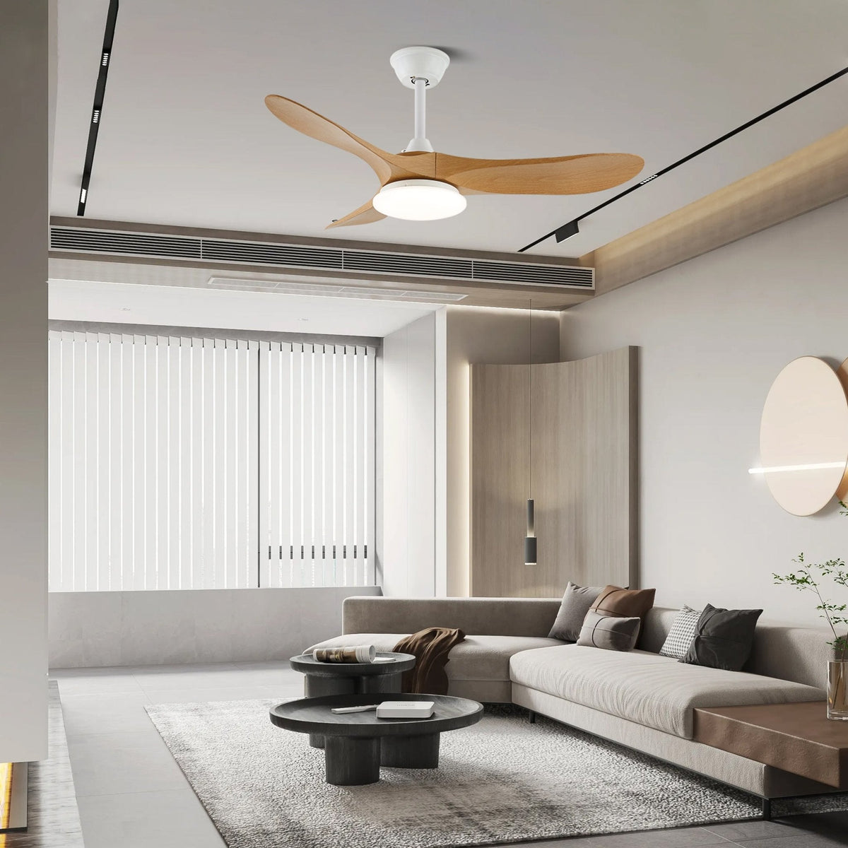 Oriken minimalistisch Deckenventilator mit Beleuchtung