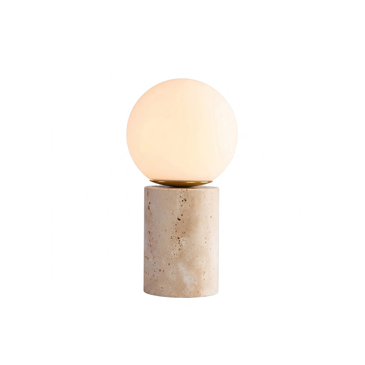 Norinise Tischleuchte aus Travertin in Beige