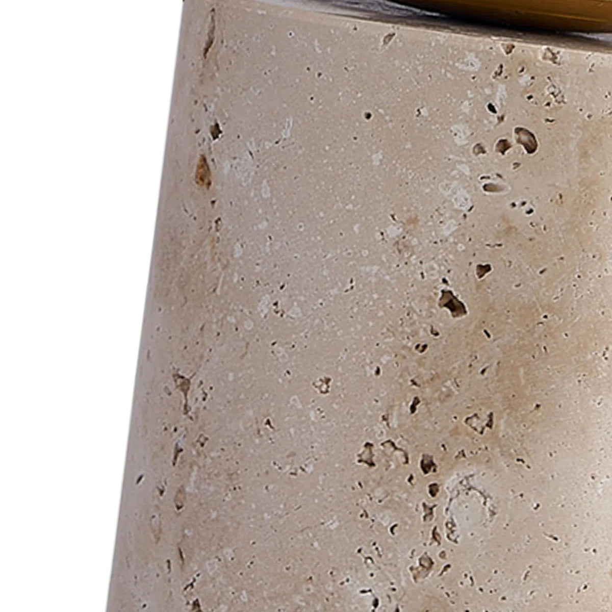 Norinise Tischleuchte aus Travertin in Beige