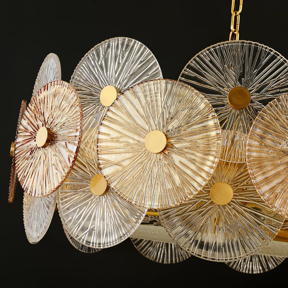 Liororiel Kronleuchter aus Glas