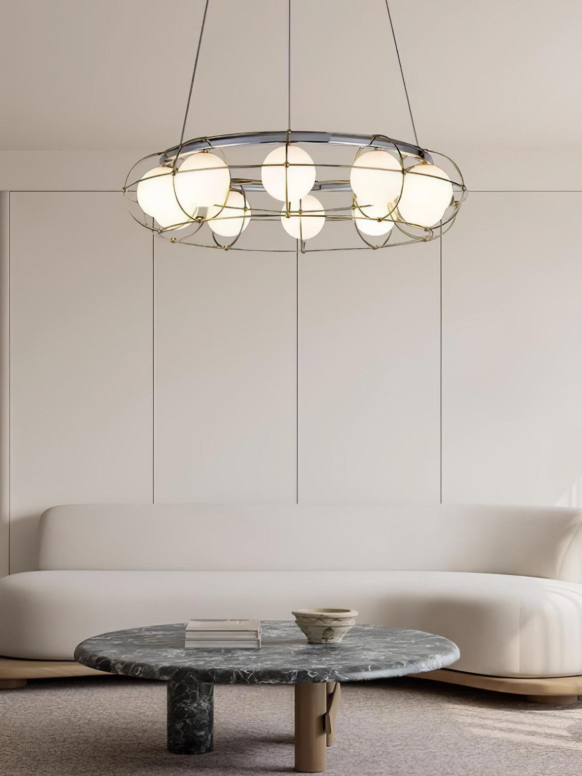 Velinissa Kronleuchter aus Glas im modernen Stil