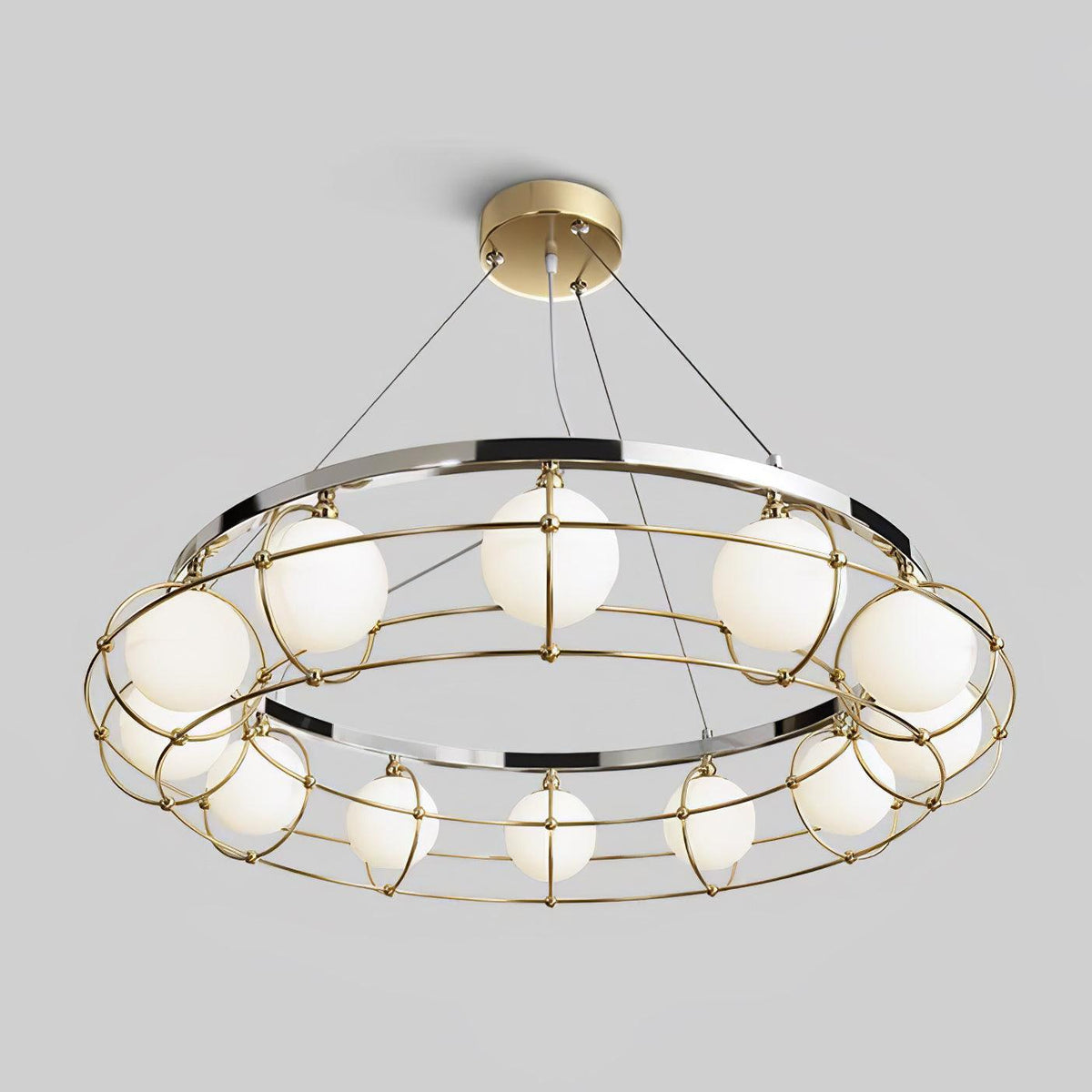 Velinissa Kronleuchter aus Glas im modernen Stil