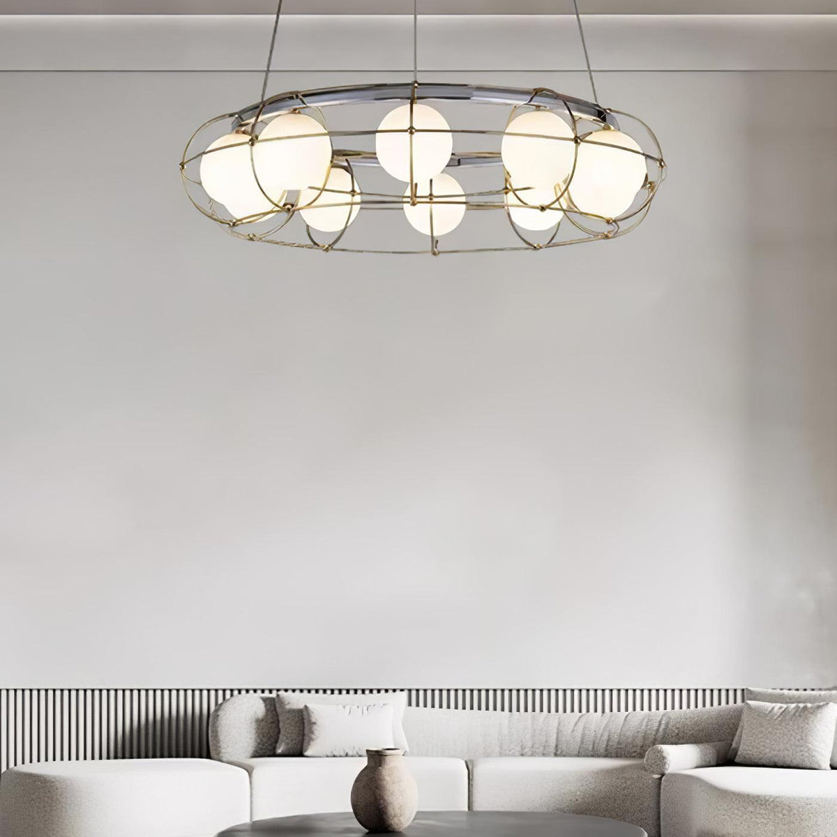Velinissa Kronleuchter aus Glas im modernen Stil