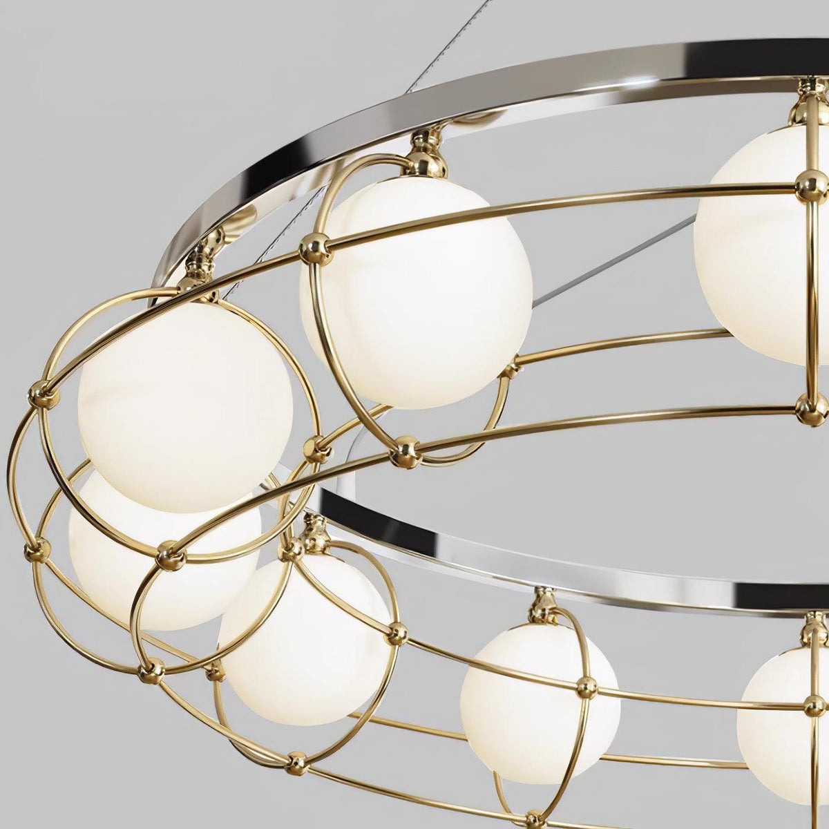 Velinissa Kronleuchter aus Glas im modernen Stil