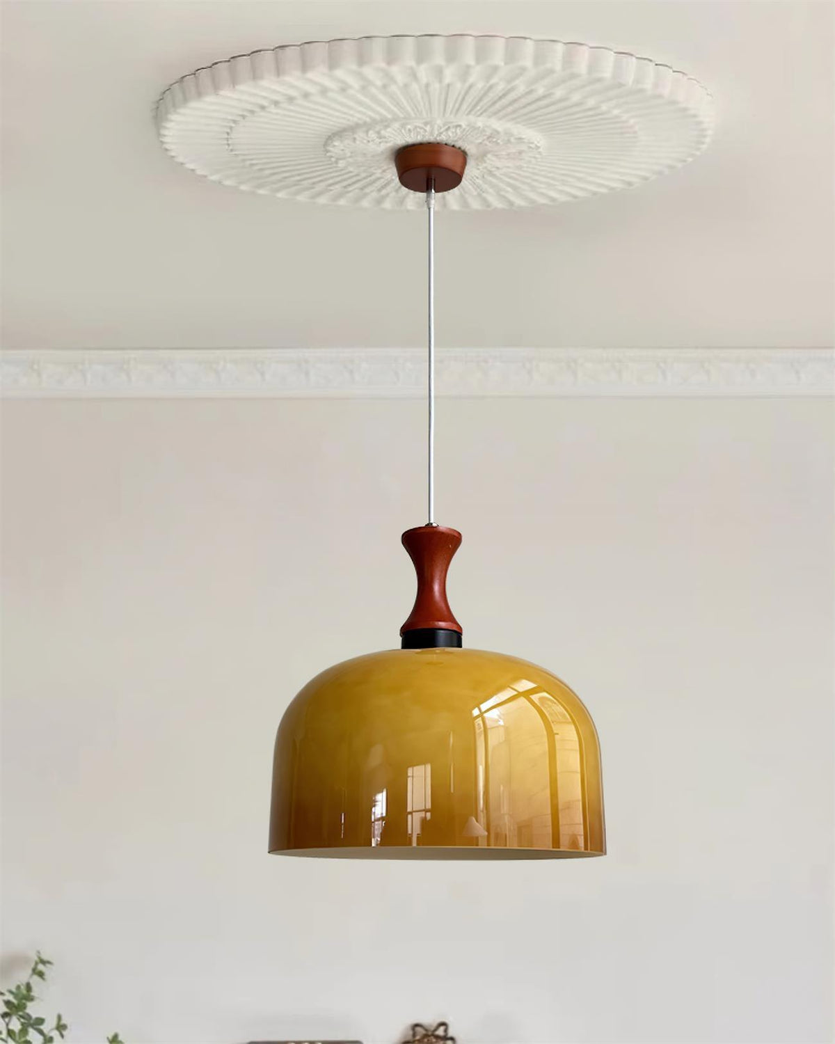 Lioraer Pendelleuchte aus Glas im Retro-Stil