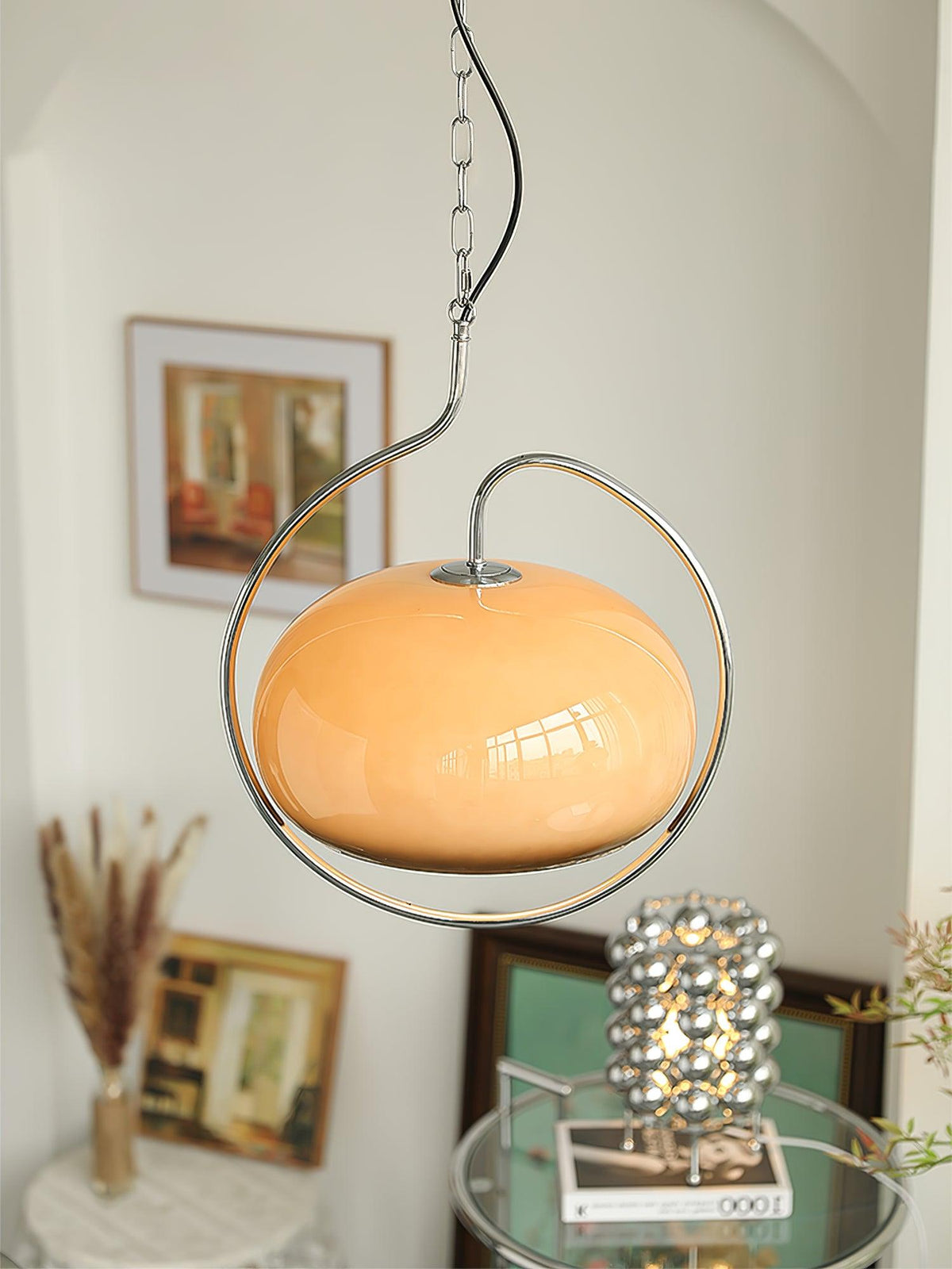 Xune Pendelleuchte aus Glas im Retro-Stil
