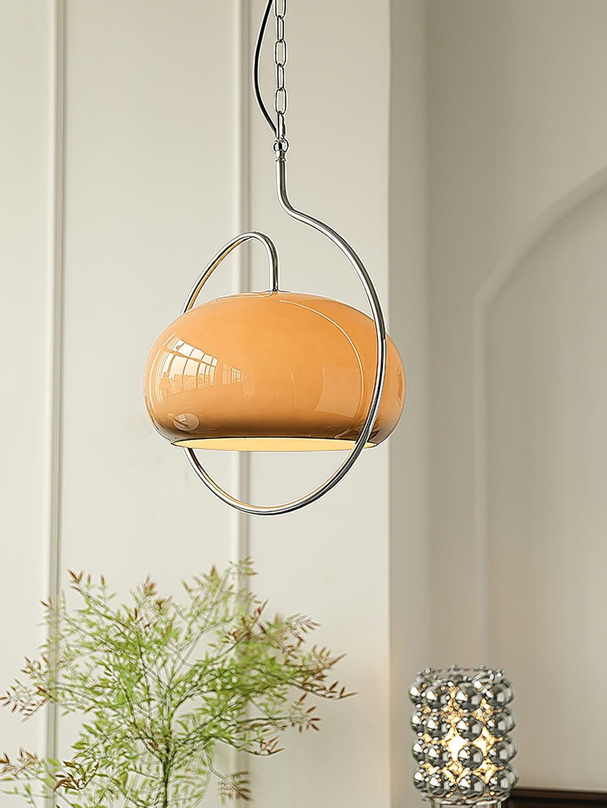 Xune Pendelleuchte aus Glas im Retro-Stil