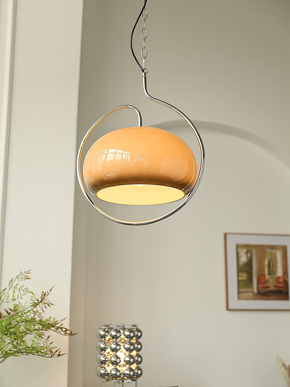 Xune Pendelleuchte aus Glas im Retro-Stil